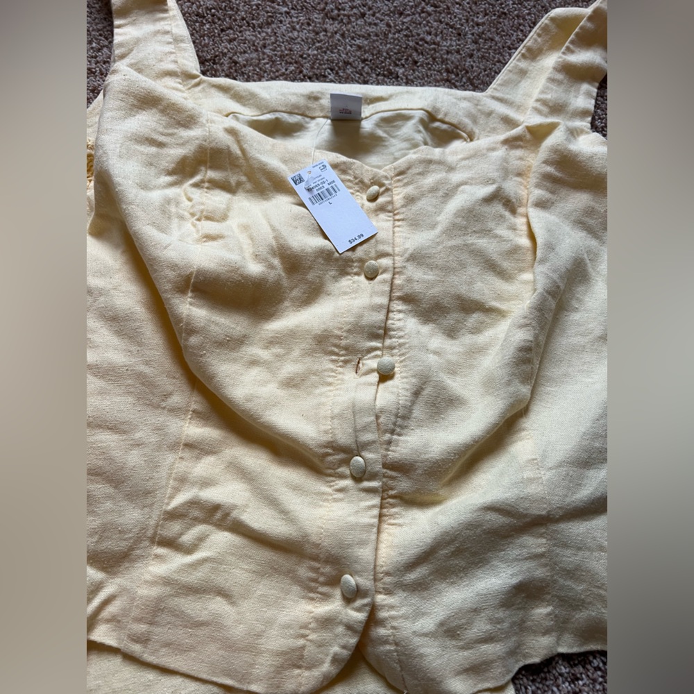 Matching Button-Front and Mini- Skirt Set - Picture 4 of 4